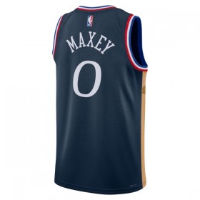 NBA Philadelphia 76ers Trikot Tyrese Maxey Nike 2025-26 City Edition Navy Swingman - Herren
